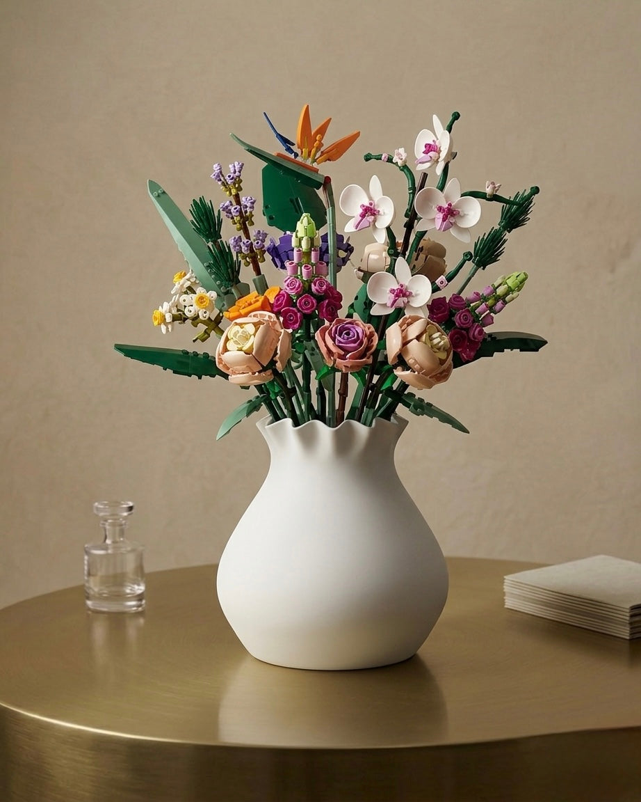 “Dumpling” vasen (kompatibel med Legoblomster)
