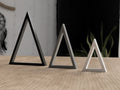 Minimalistiske 3D-printede juletræer i sæt