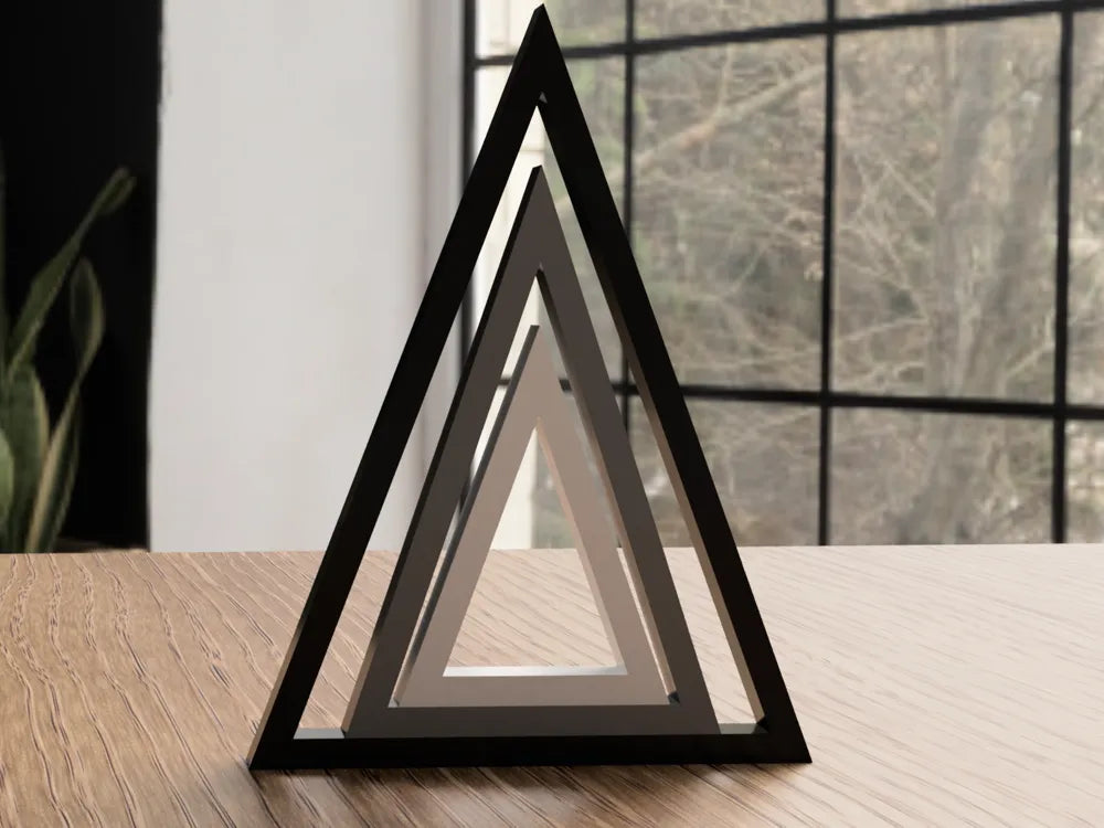 Minimalistiske juletræer (pynt)