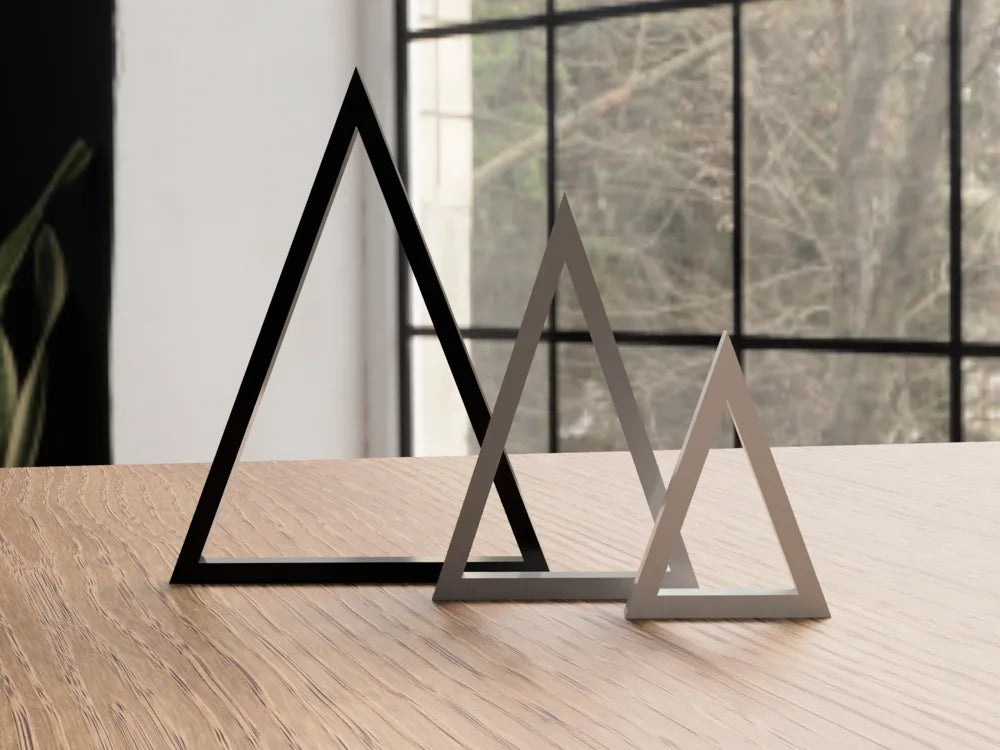 Minimalistiske juletræer (pynt)