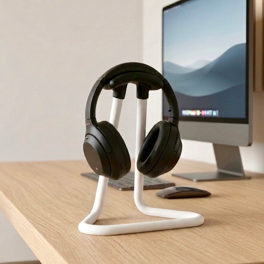 Minimalistisk høretelefon holder