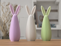 Høj minimalistisk 3D-printet påskehare