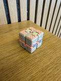 3D-printet fidget cube i unik farve