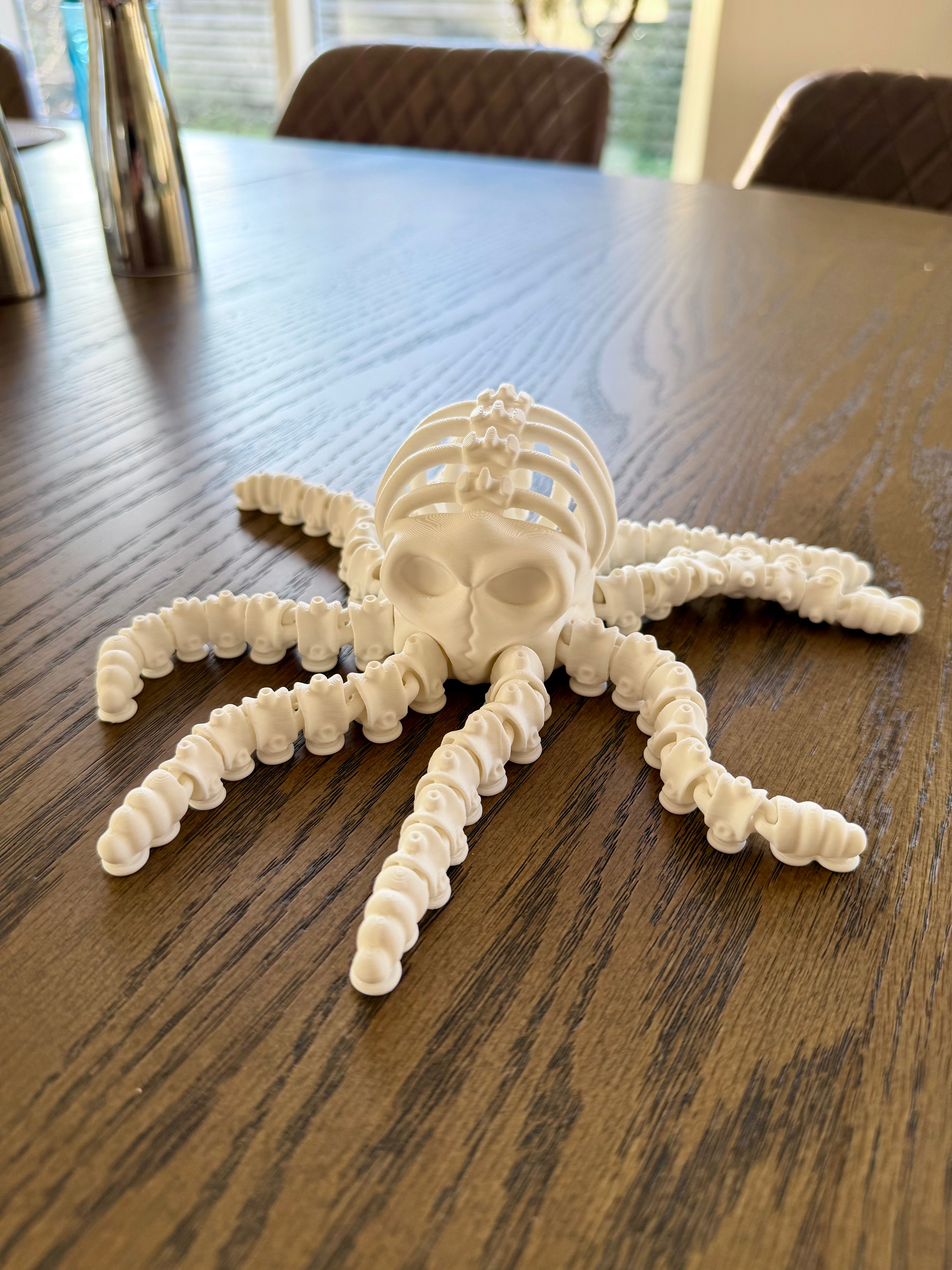 3D-printet skelet fidget blæksprutte