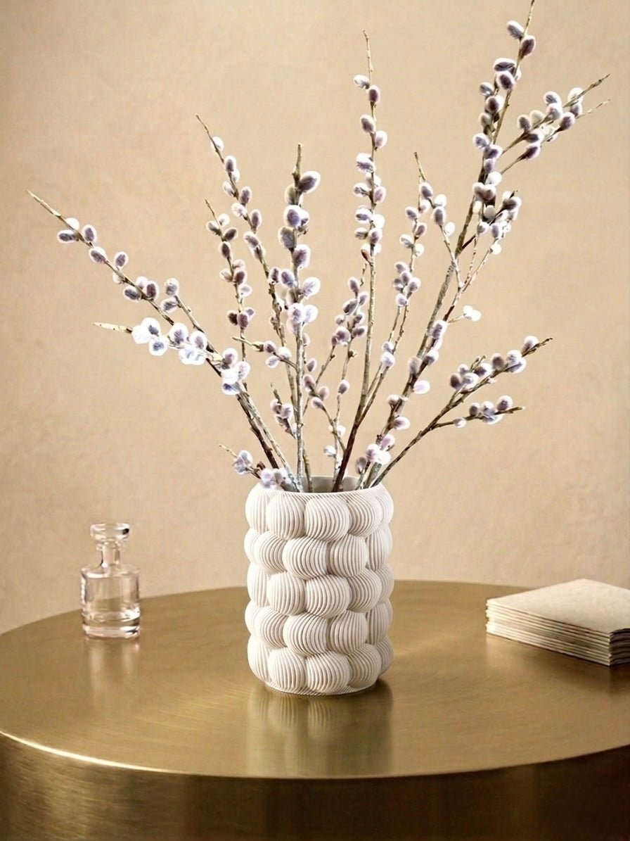 Bubble vase med organiske ribber