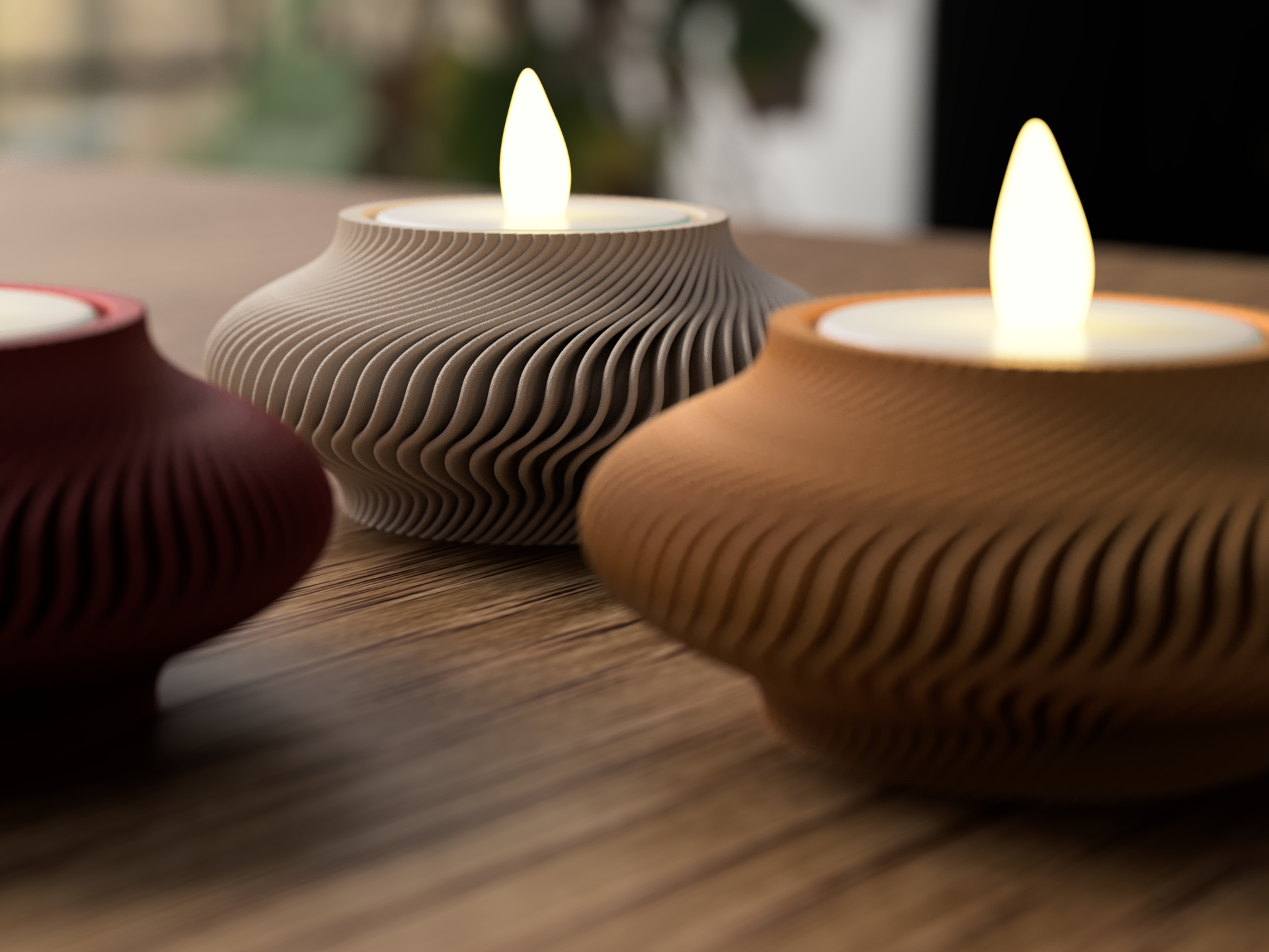 "Lunar New Year" fyrfadsstager (kun elektronisk lys)