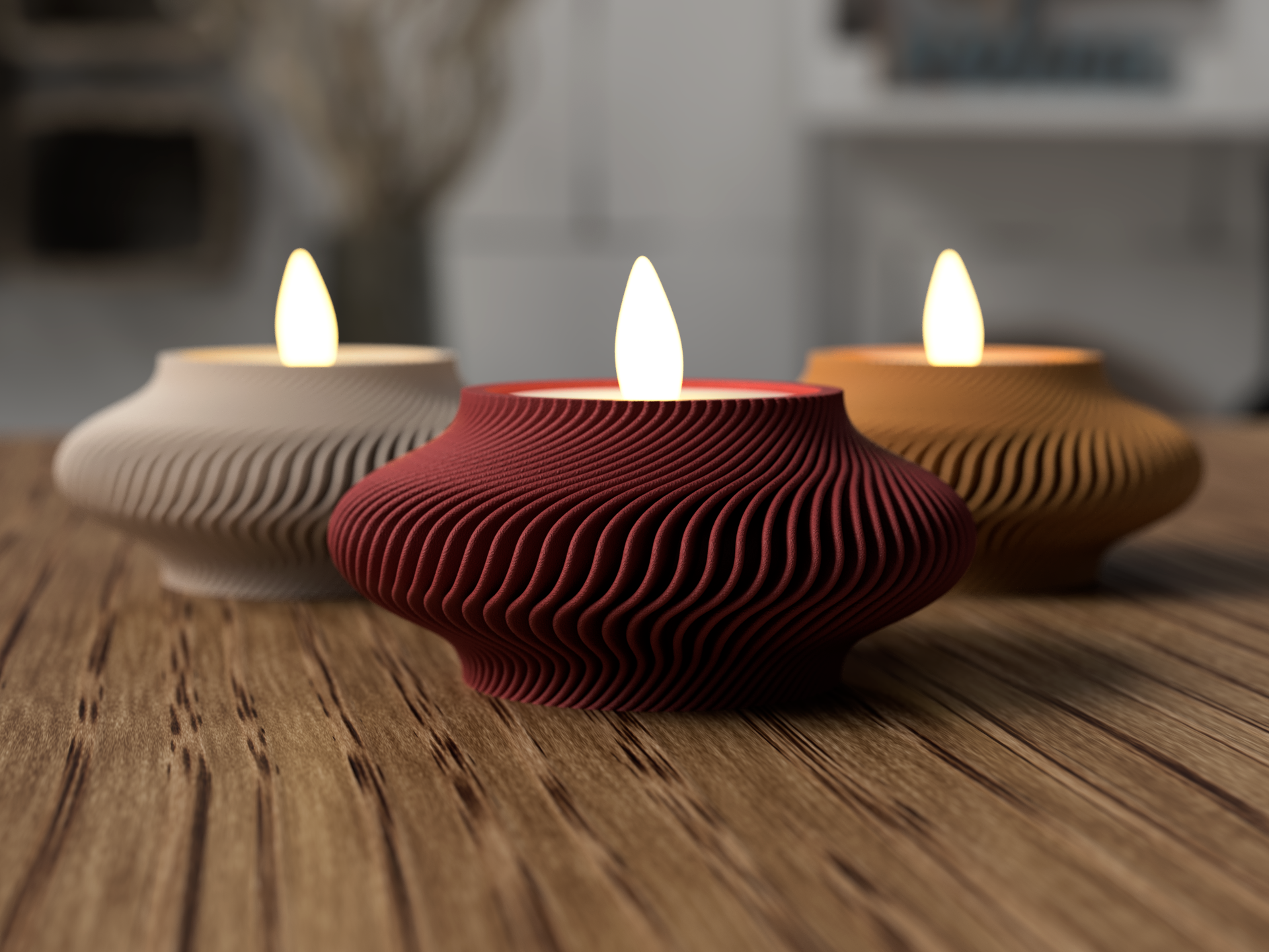 "Lunar New Year" fyrfadsstager (kun elektronisk lys)