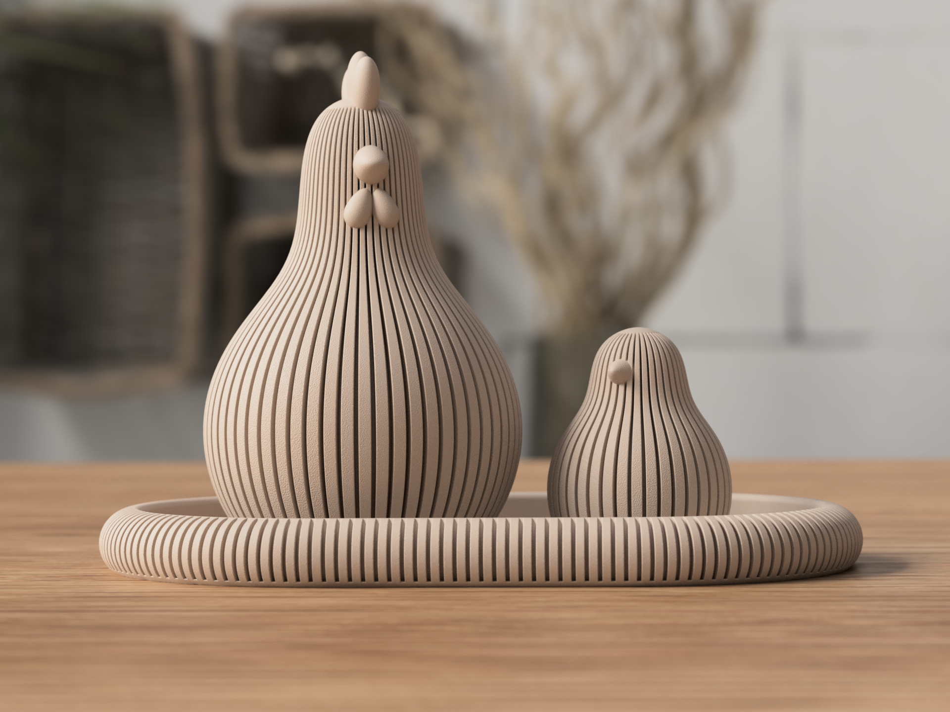 Minimalistisk pyntebakke